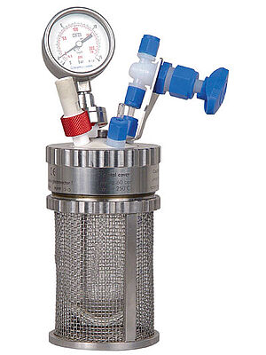 miniclave inert - metal free glass pressure reactor 