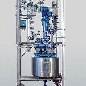 60 liter cryogenic reaction vessel on wheels