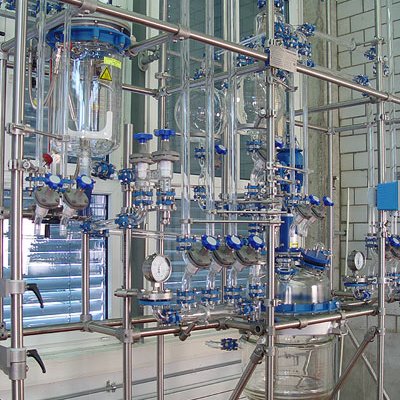 50liter 玻璃反应釜有玻璃上部