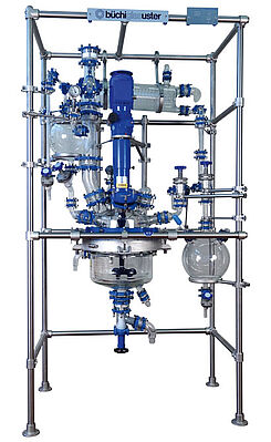 chemReactor BR，30 liter 中试工厂玻璃反应器系统