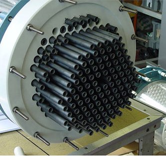 DN400 SiC shell & tube heat exchanger