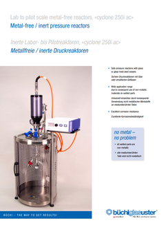 metal-free pressure reactors