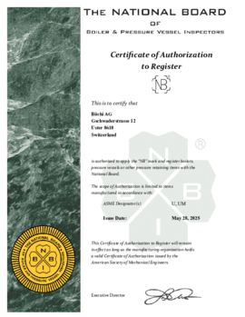 Certifcate of Authorization to Register NB