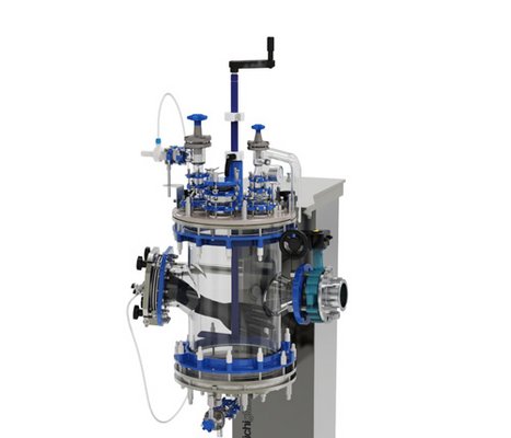 High containment nutsche filter for pilot plant and kilolab