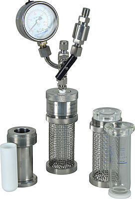tinyclave steel pressure reactor for glass- and steel vessel with optinal PTFE insert
