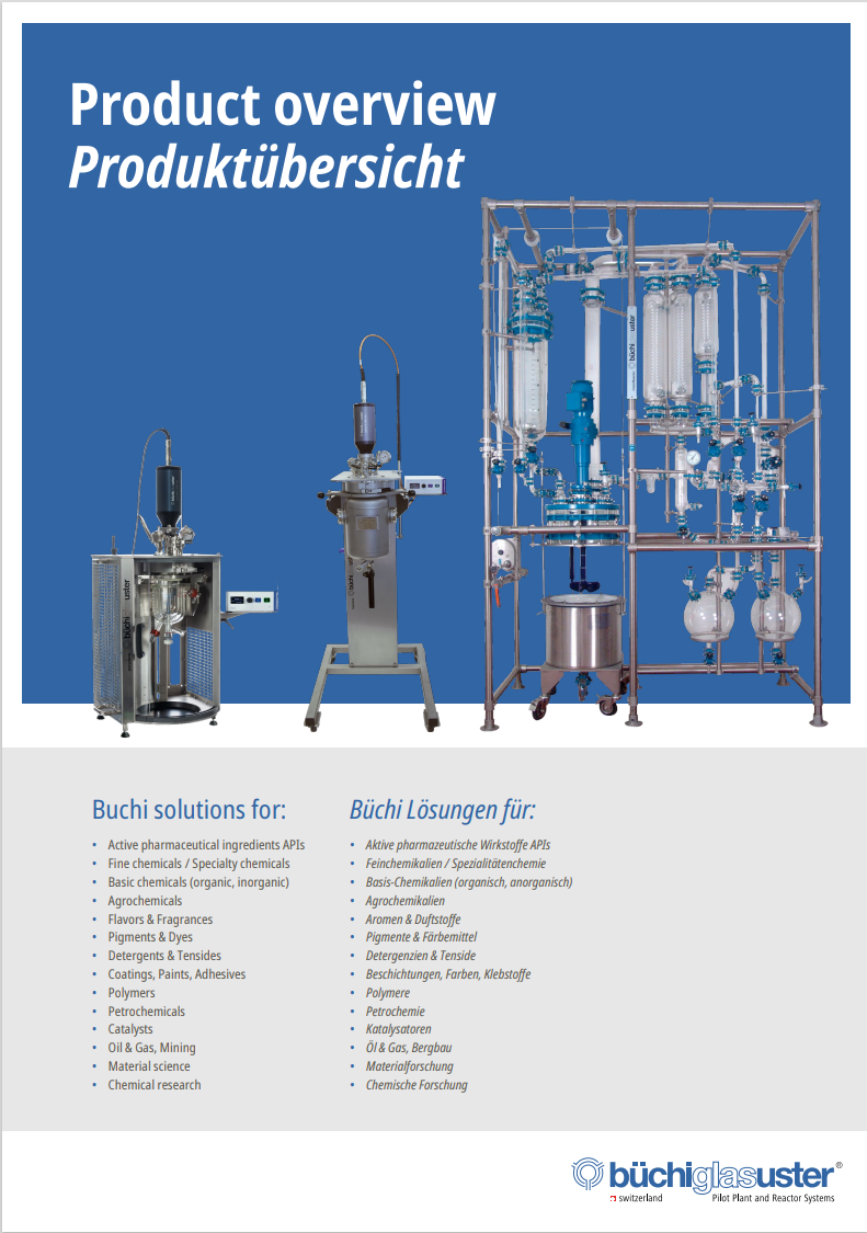 Buchi Pilot plant and pressure reactor