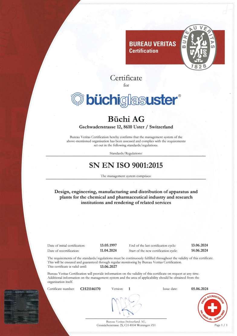ISO certificate