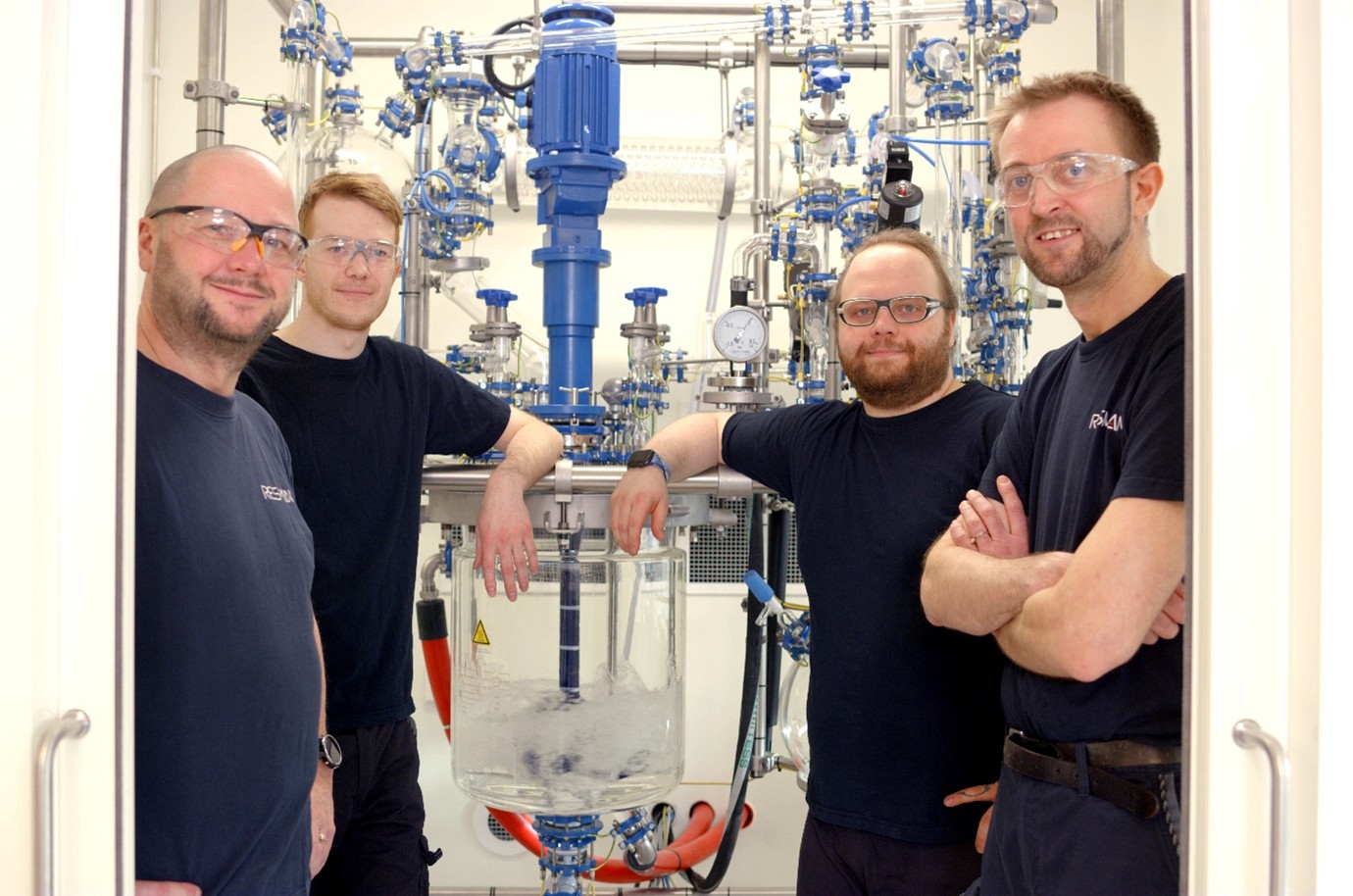 From left: Engineers Petter Alstad, Raymond Trohjell, Philipp Ehlert, and Team Lead Erland Nordgård