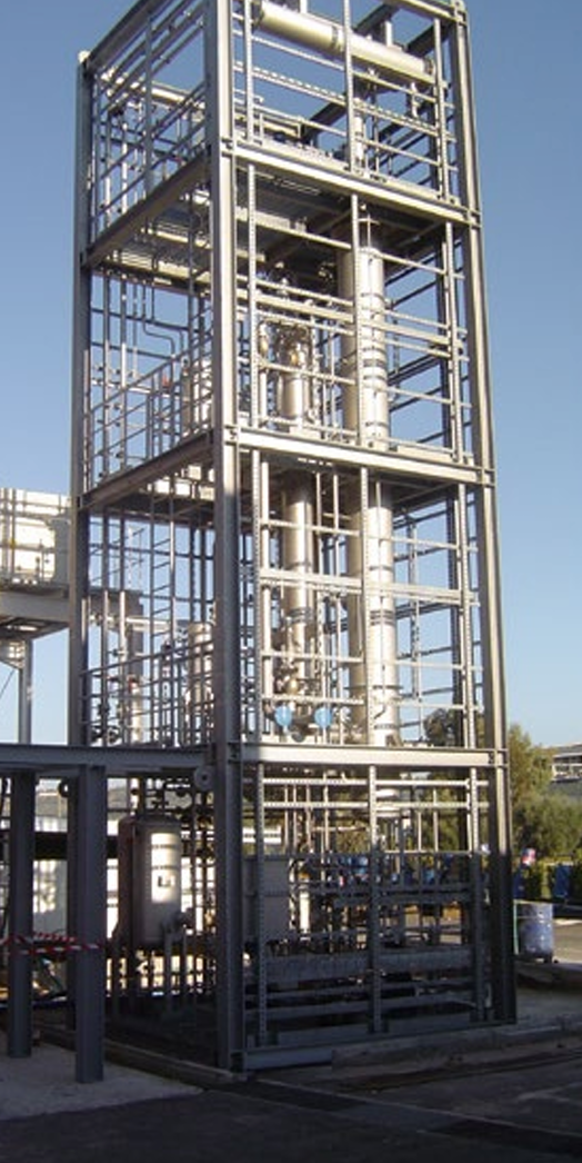 DN400 liquid / liquid extraction glass column capacity 800kgh