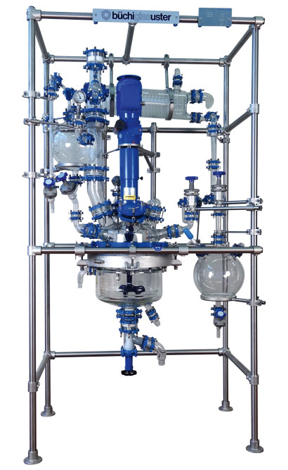 chemReactor BR, 30 liter pilot plant glass reactor system