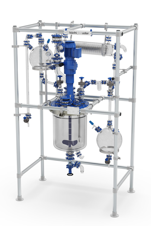 chemReactor BR, 30 liter pilot plant glass reactor system