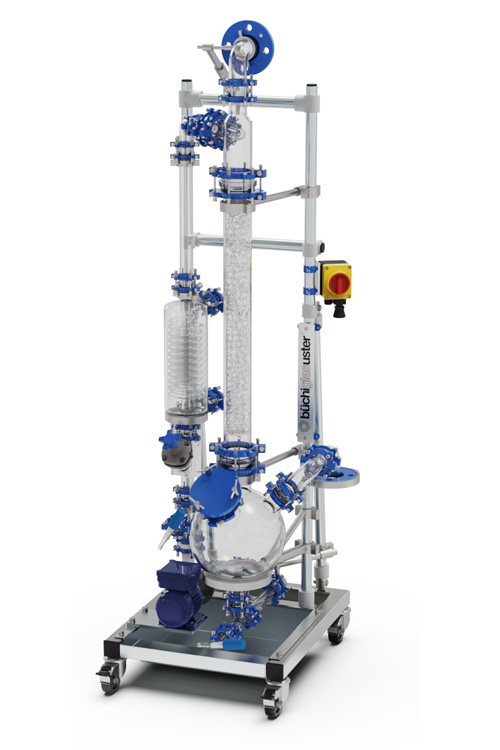 Mobile gas scrubber, gas stripping columns