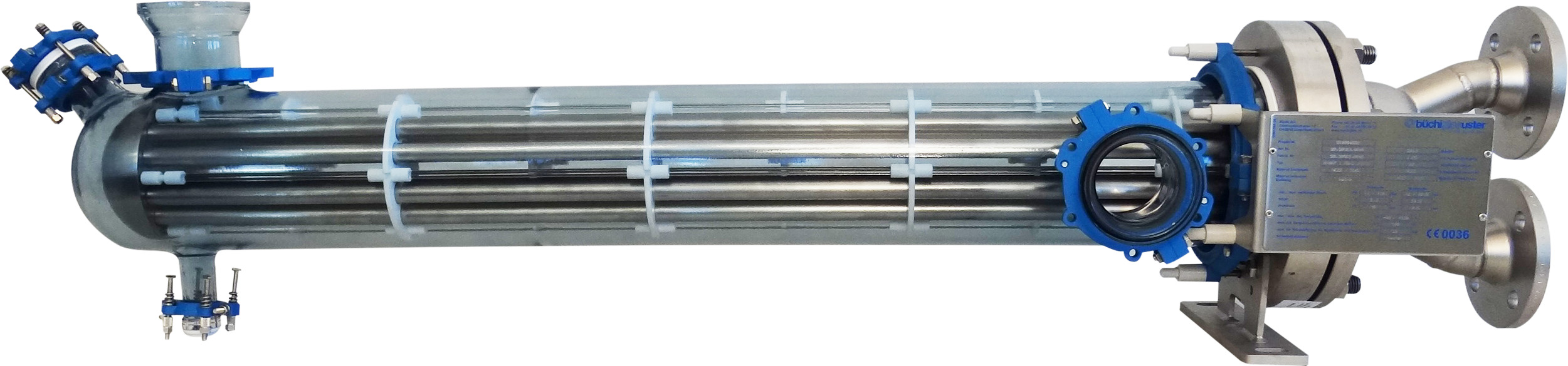 钽/玻璃-壳管式换热器有 Glassprotect P 抗静电涂料