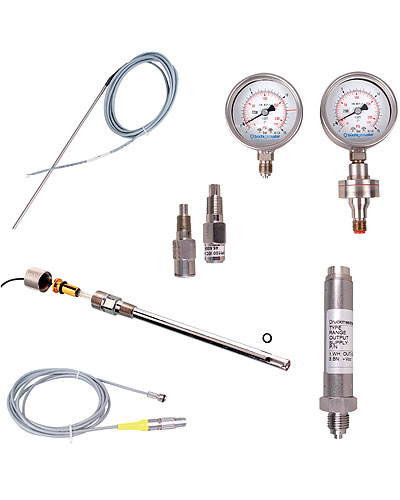 temperature,  pressure, pH probes for  pressure reactors