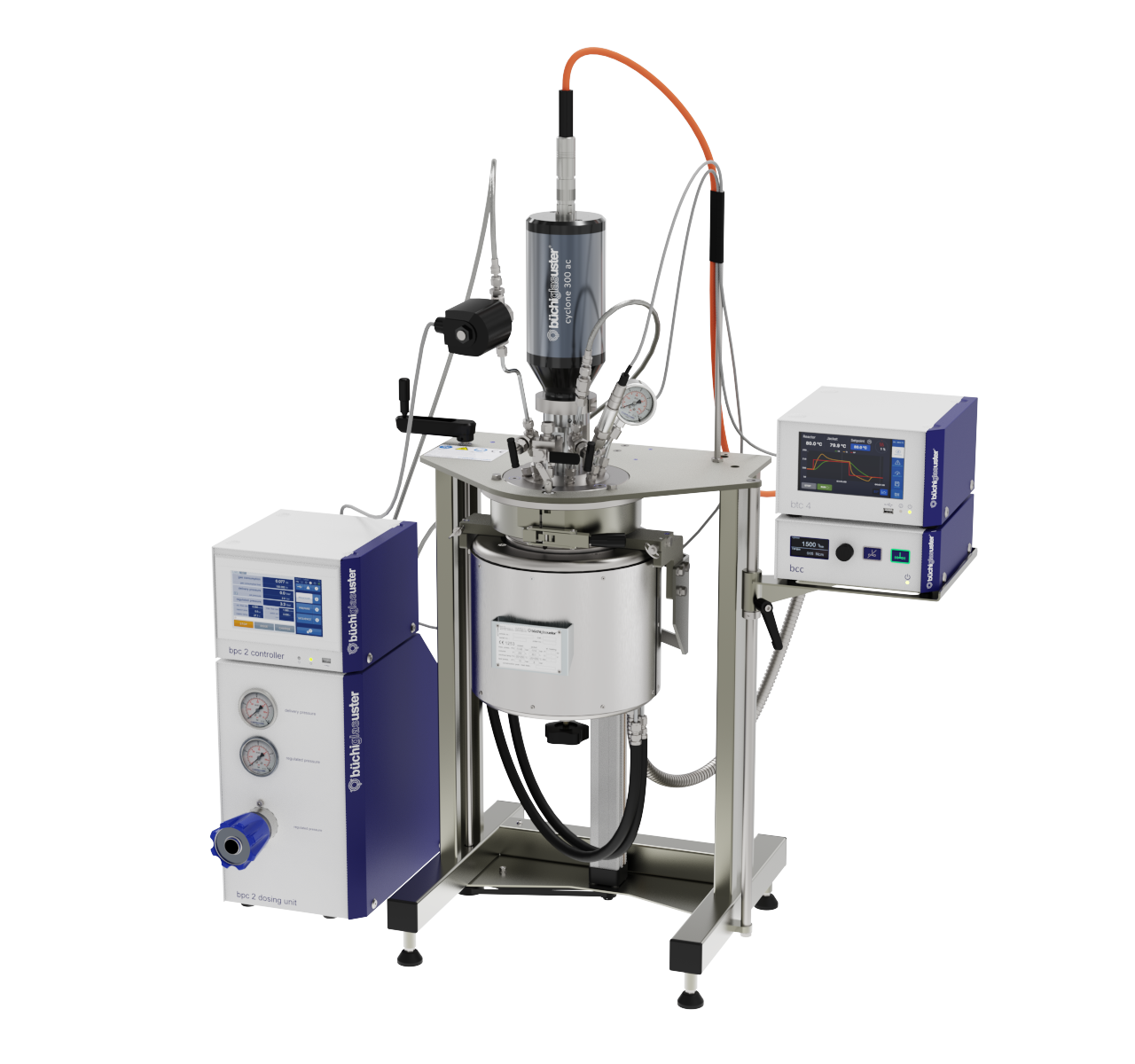 3 liter pressure reactor (versoclave®) with pressure dosing unit (bpc 2)