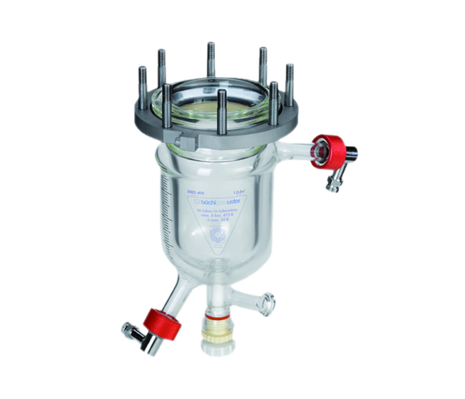 帶排放閥與加熱夾套的加壓玻璃容器